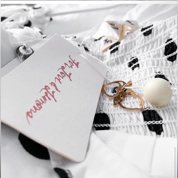 NWT For Love and lemons Lexington Romper 🍋 Sm - Picture 7 of 12